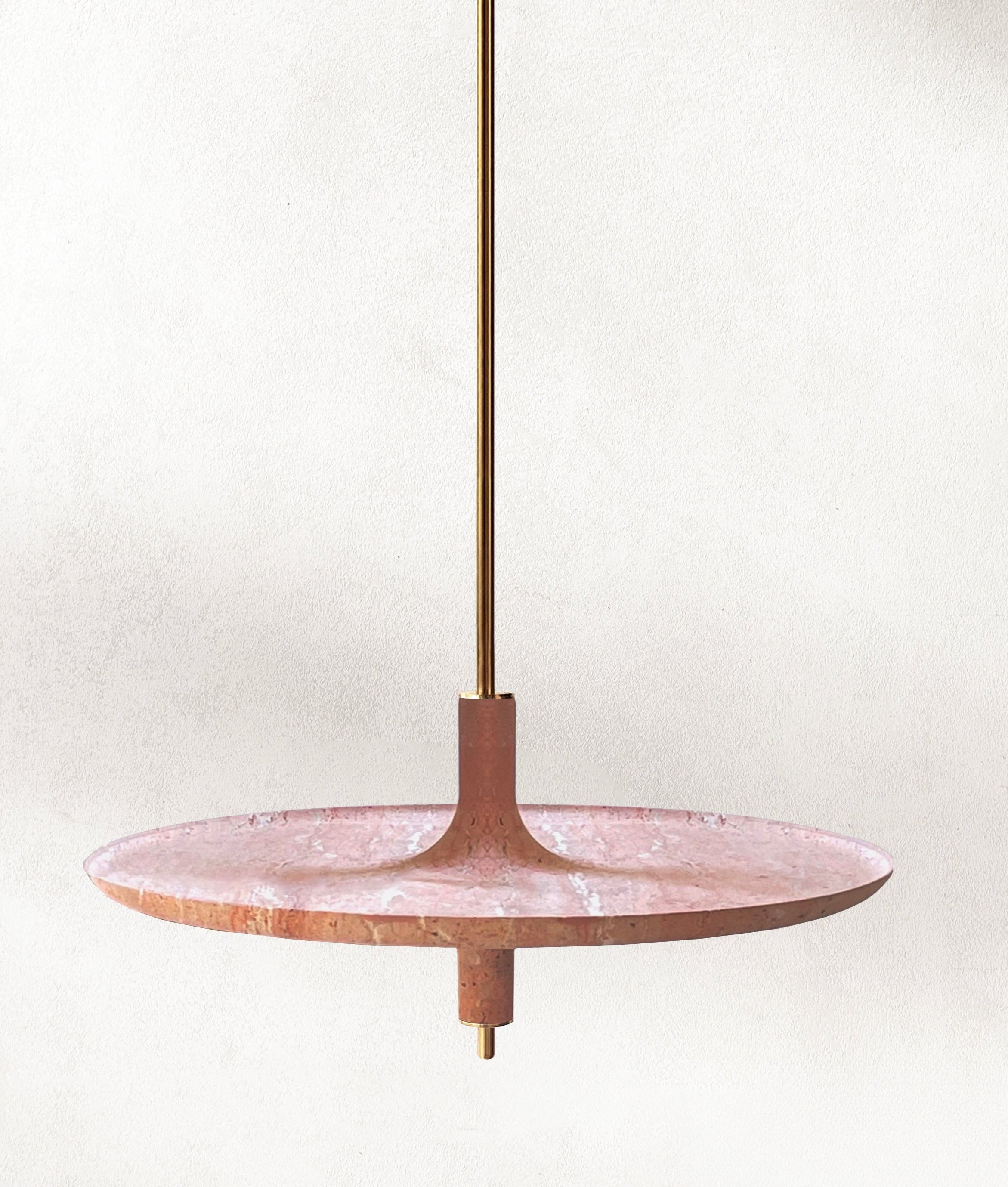 Table suspendue en travertin (taille large)