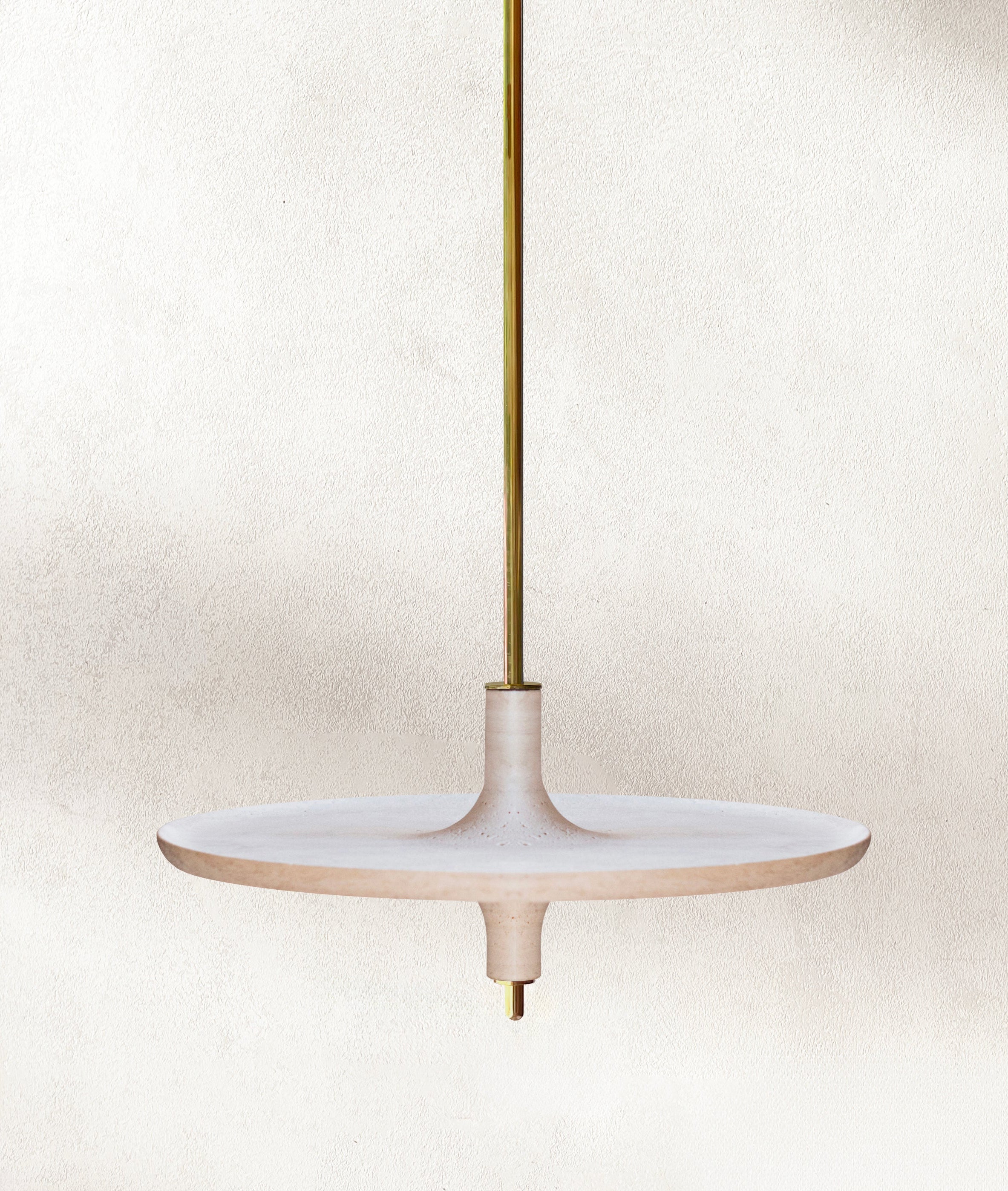 Table suspendue en travertin (taille large)
