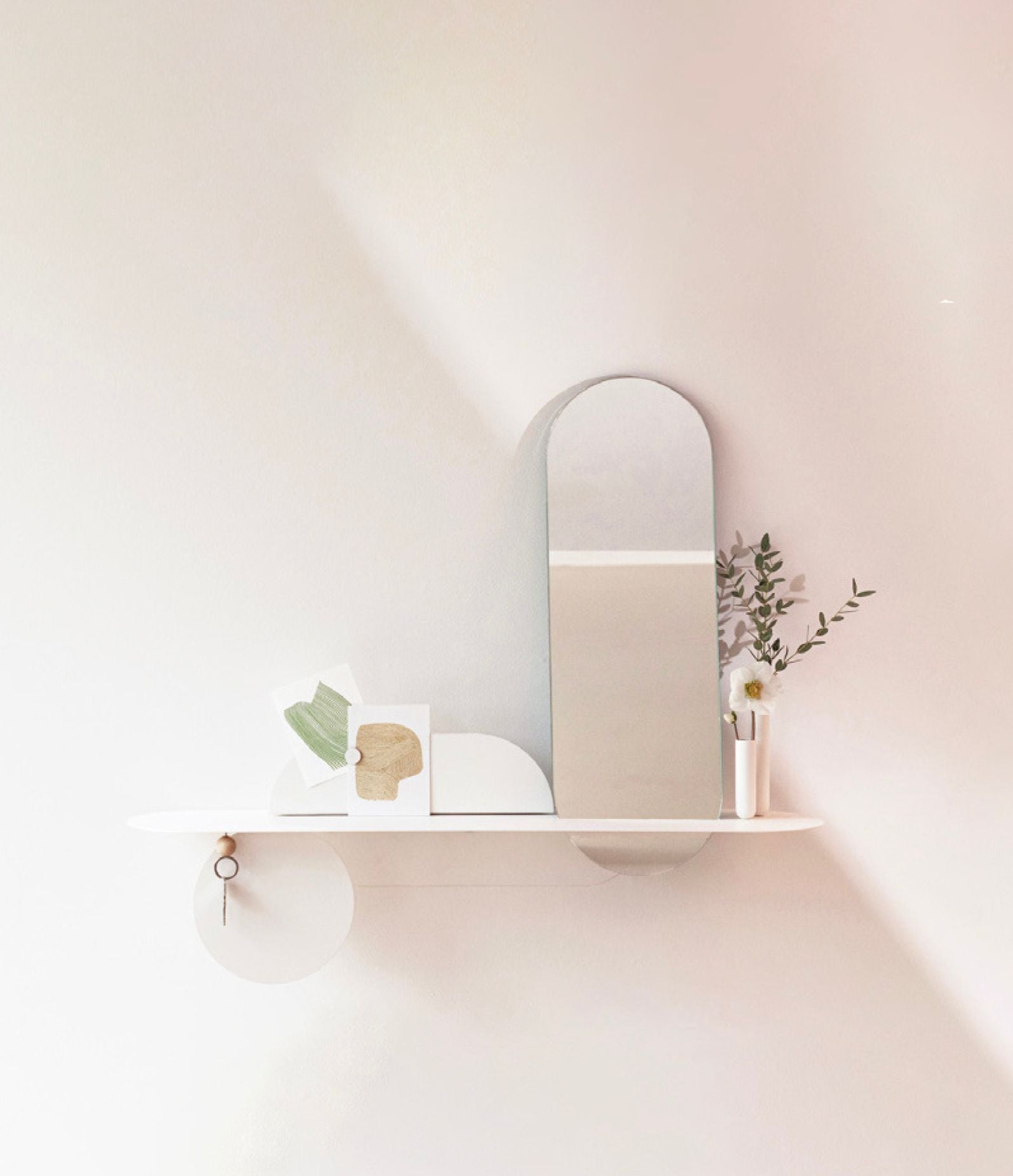 Metal wall shelf