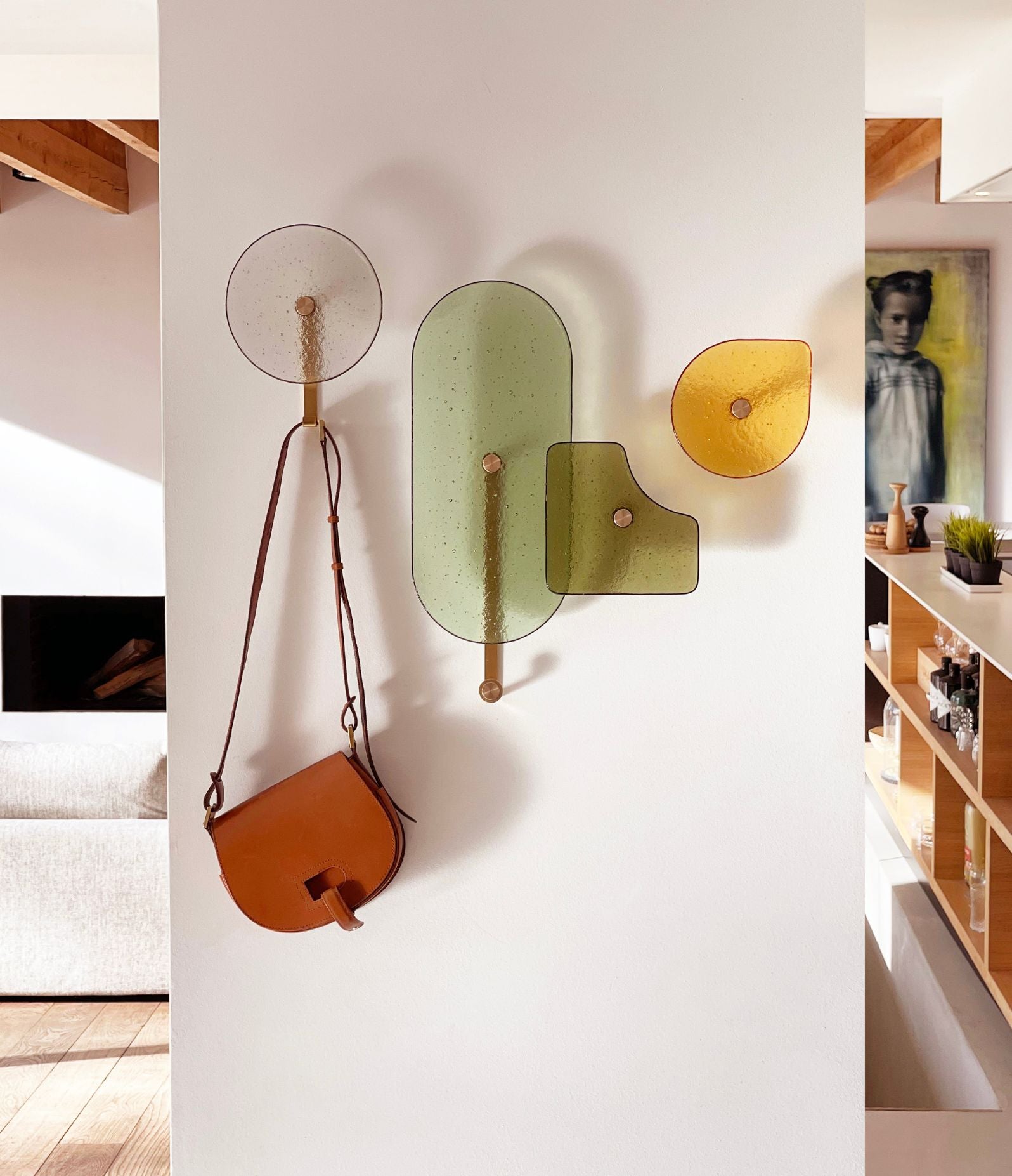 Glass coat hooks