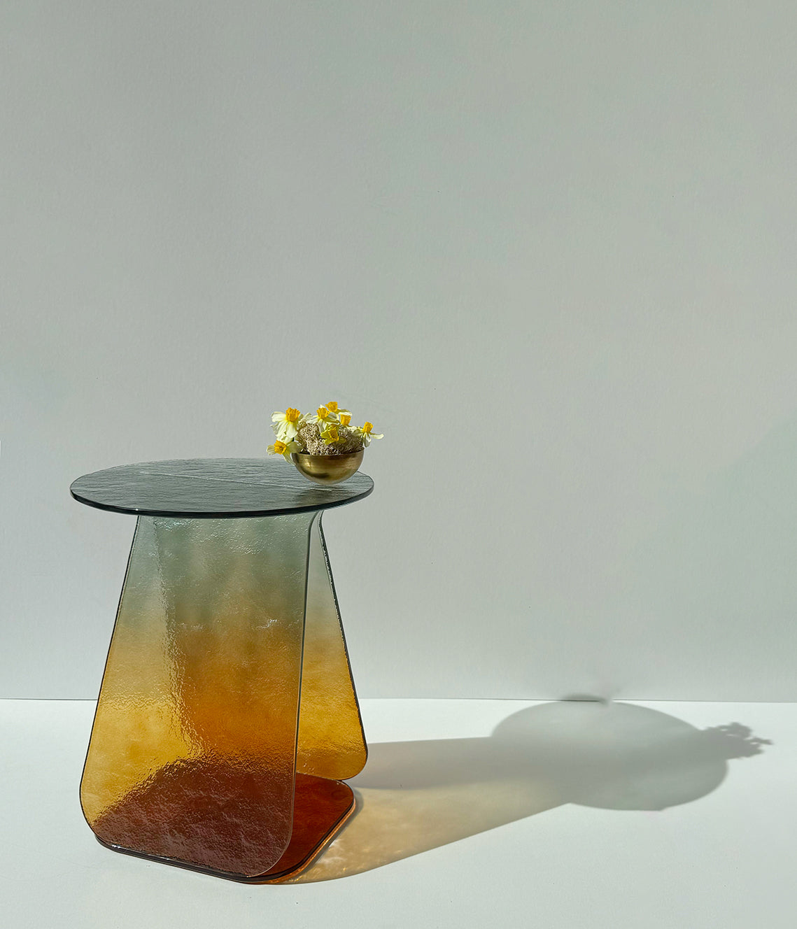 Table d’appoint en verre